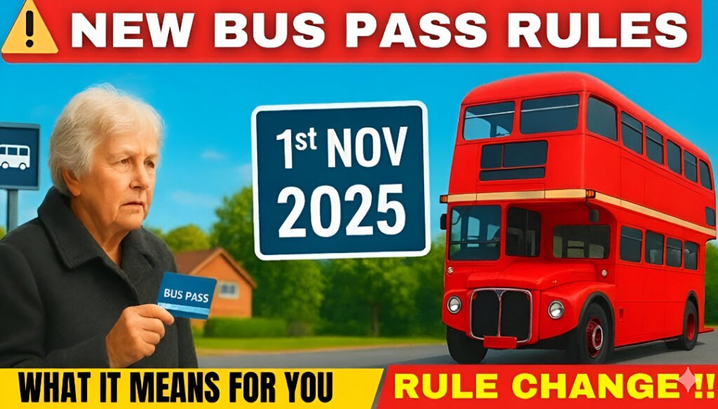 UK bus pass rules November 2025