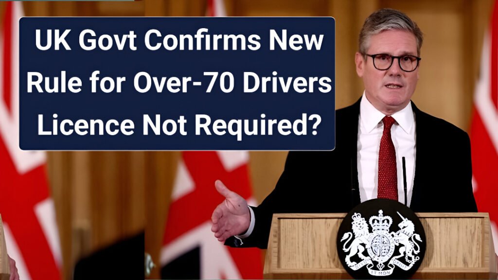 UK over-70 driving rule 2025